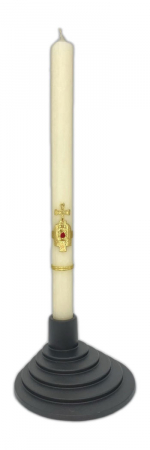 Original Hl. Blut-Kerze lang weiß, Größe 2 x 28 cm