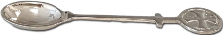 Weihrauch Löffel, Messing vernickelt, 11 cm