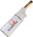 Mini-Stabfeuerzeug weiß "GNADENTPP"